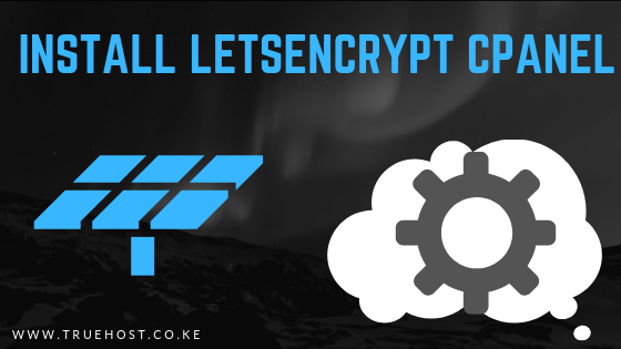 Install letsencrypt cPanel