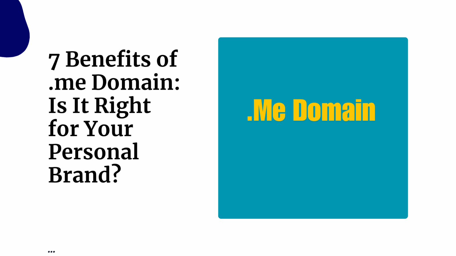 7 Benefits of .me Domain Is It Right for Your Personal Brand