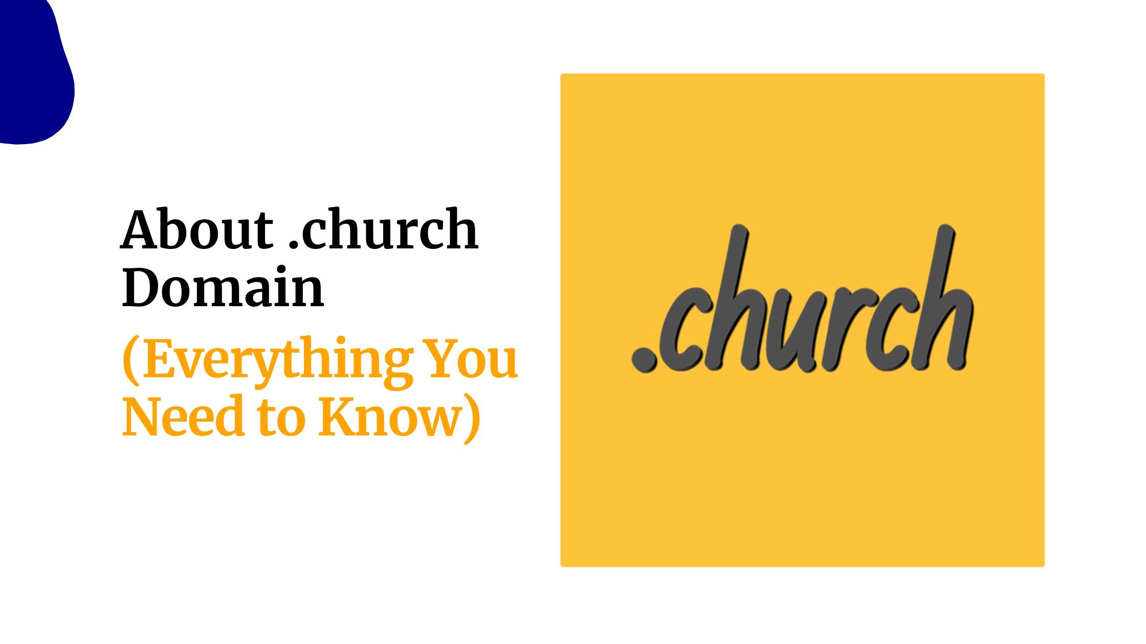 About .church Domain (Everything You Need to Know)