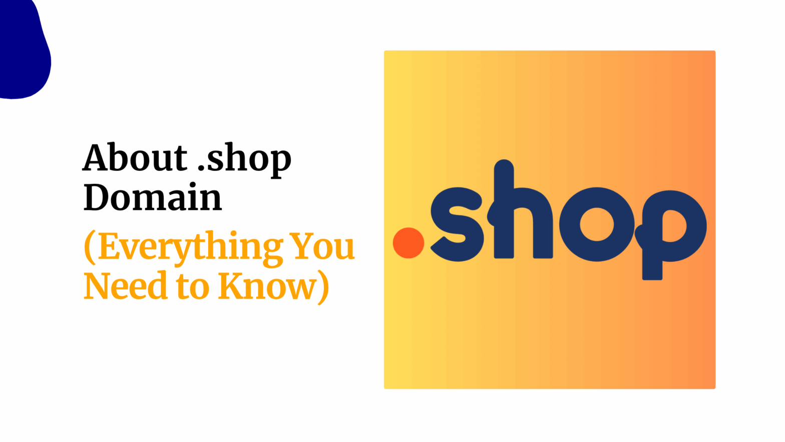 About .shop Domain Everything You Need to Know