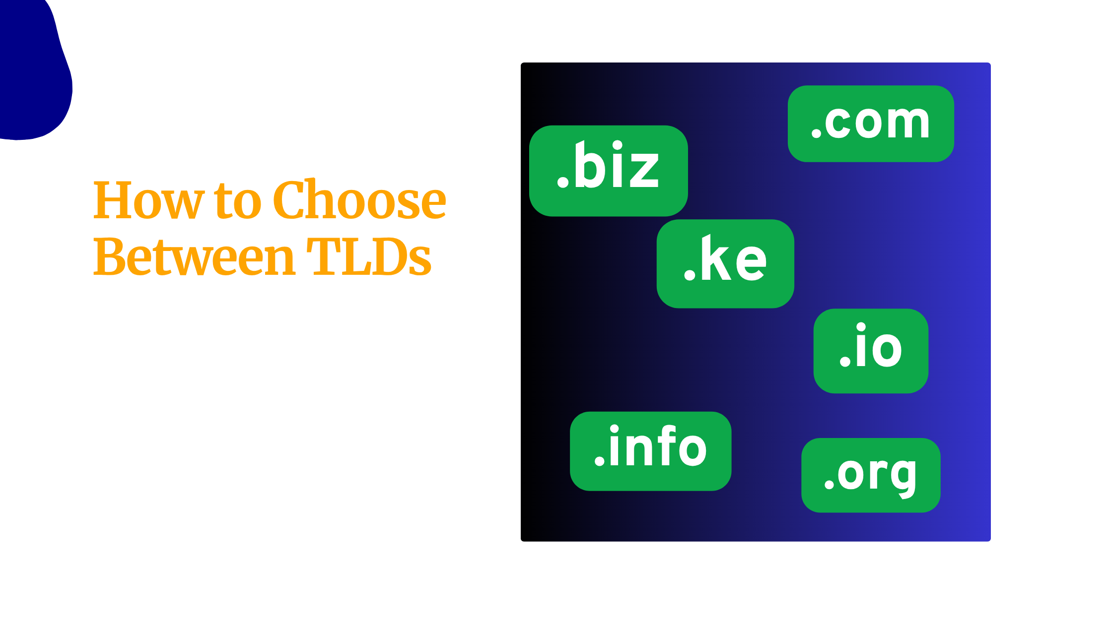 How to Choose Between TLDs